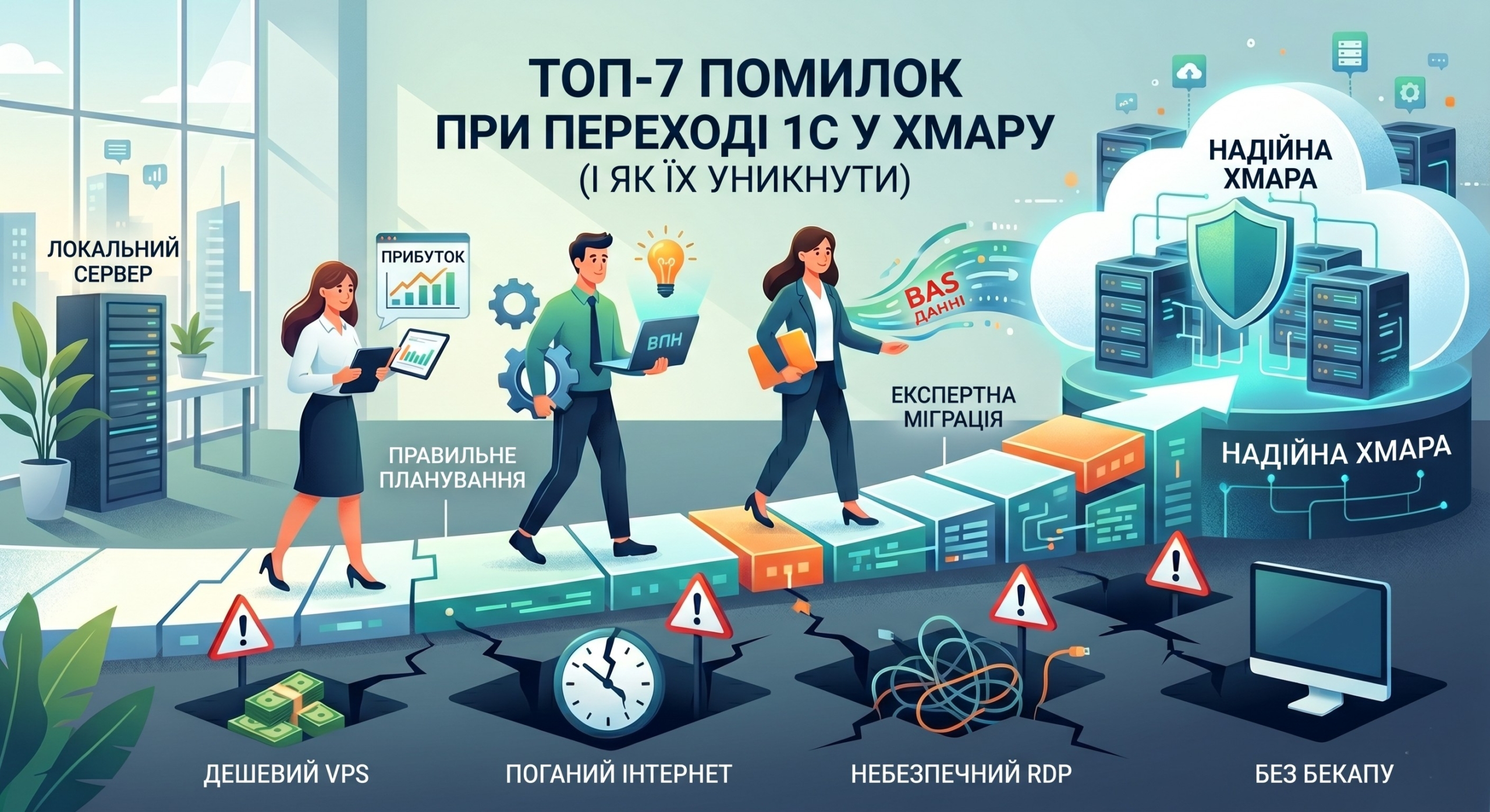 Успішне перенесення 1С у хмару без помилок для малого бізнесу