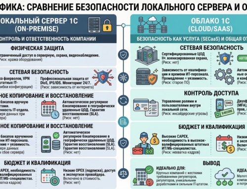 Безопасность данных 1С в облаке: чек-лист для бизнеса