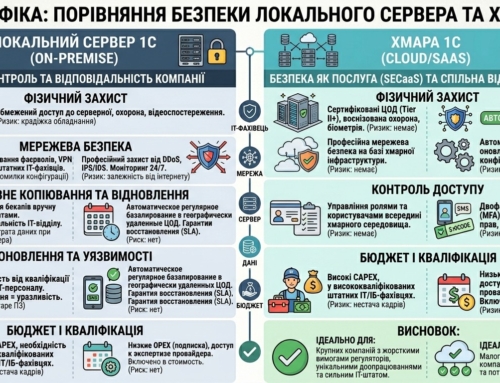Безпека даних 1С у хмарі: чек-лист для бізнесу