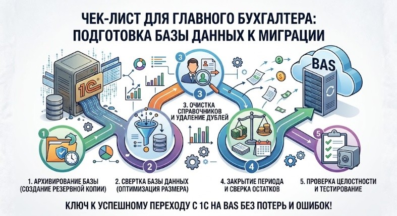Чек-лист подготовки учетной системы и как перенести данные с 1С без ошибок
