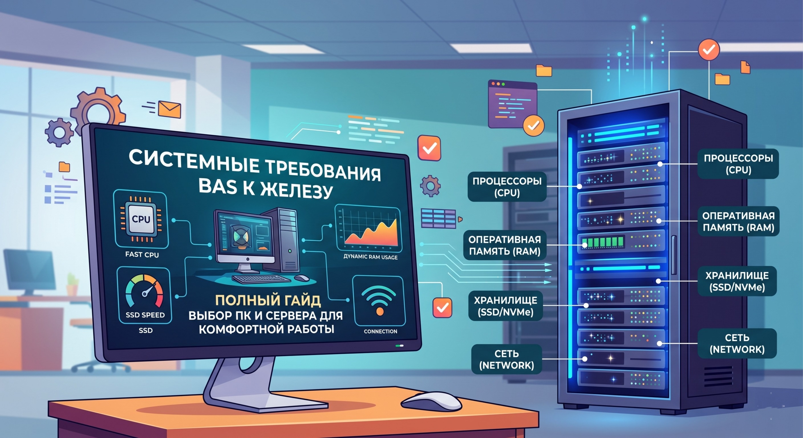 На чем работает BAS: сравнение файлового и клиент серверного режимов для бизнеса