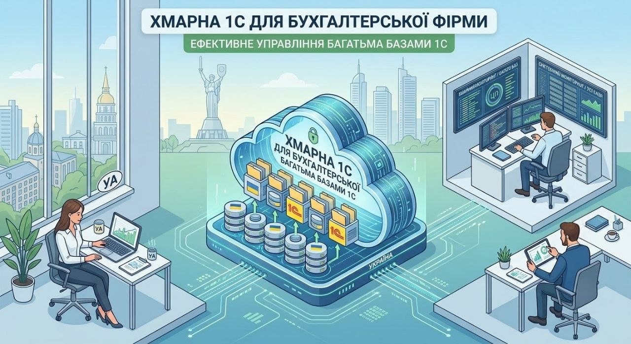 Хмарна 1С для бухгалтерської фірми на аутсорсі: