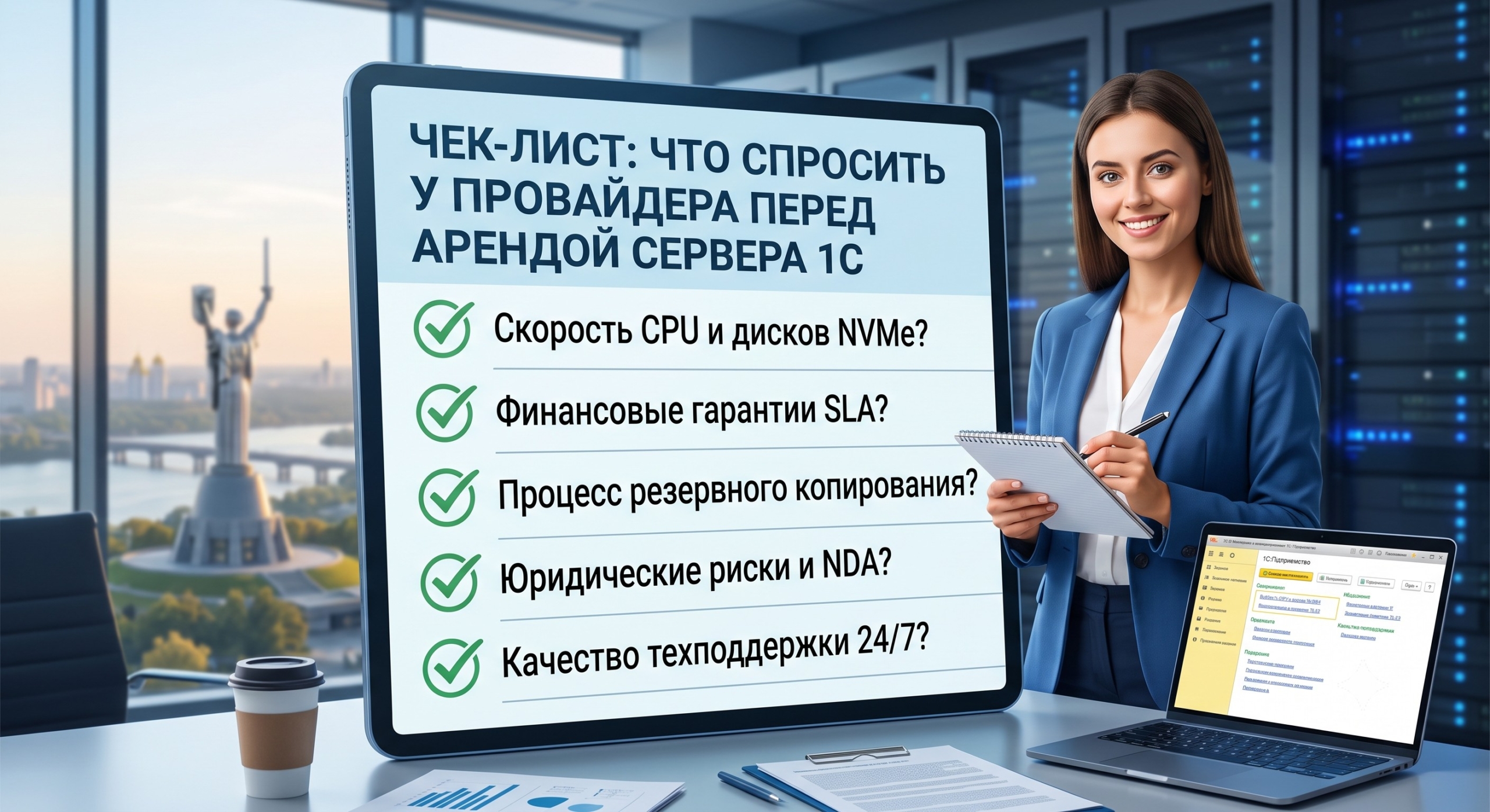 Чек-лист 25 вопросов системного администратора и бухгалтера чтобы выбрать провайдера 1С в облаке